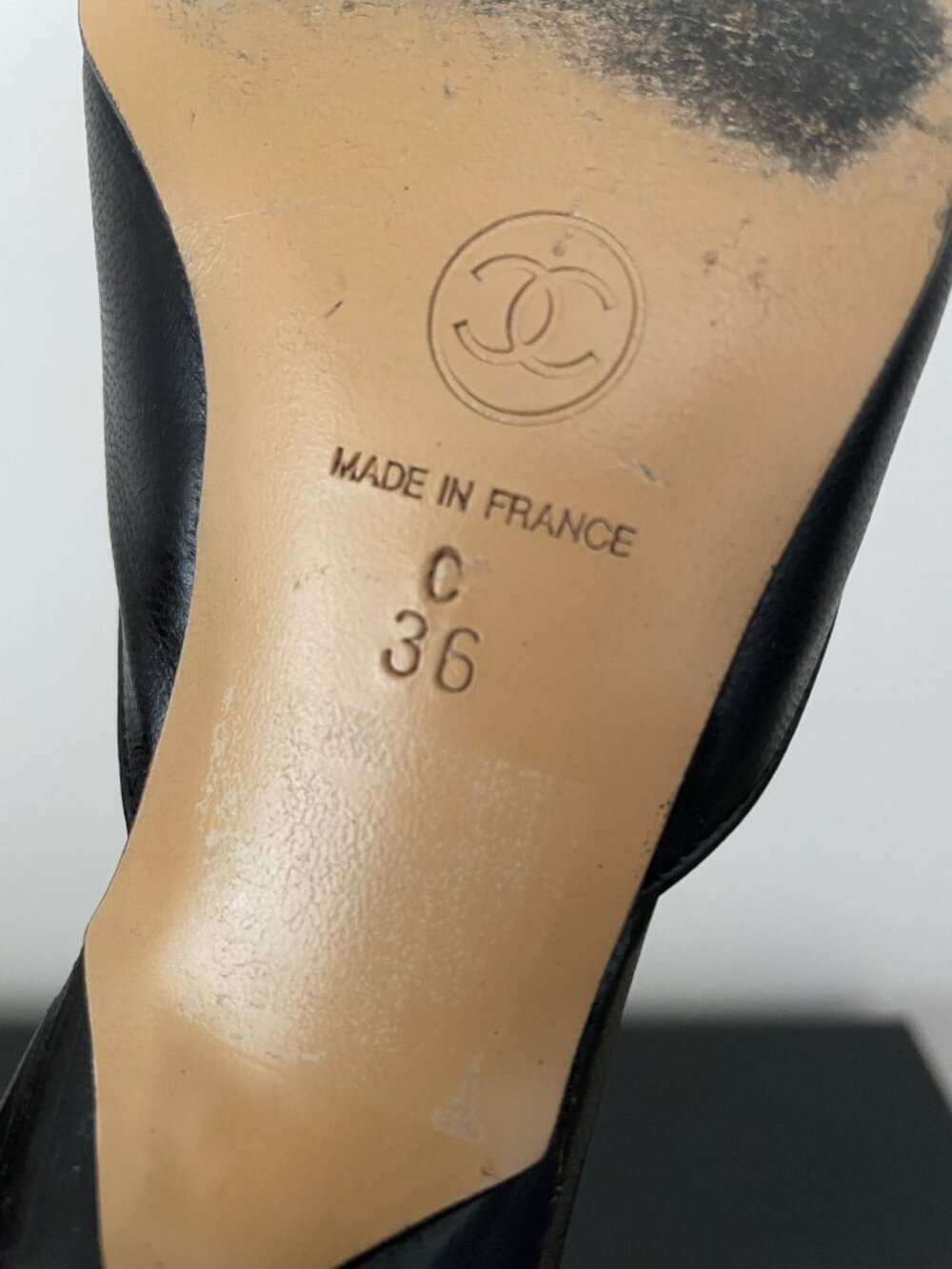 CHANEL Leather Kitten Heels Slip On - Picture 14 of 16